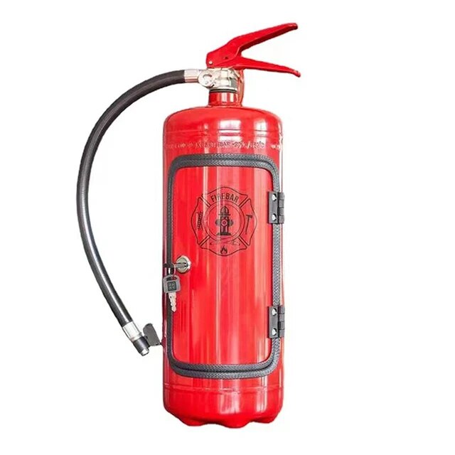 Hidden Bottle Storage in Fire Extinguisher Shape – BlazeVault