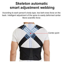 ADJUSTABLE POSTURE CORRECTOR FOR WOMEN AND CHILDREN - BREATHABLE BACK SUPPORT