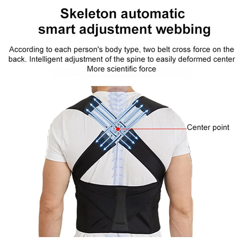 ADJUSTABLE POSTURE CORRECTOR FOR WOMEN AND CHILDREN - BREATHABLE BACK SUPPORT