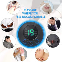 PORTABLE ELECTRIC MINI NECK MASSAGER WITH PAD & REMOTE CONTROL | INTELLIGENT MASSAGE DEVICE