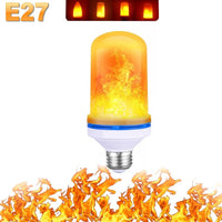 LED FLAME LIGHT PARTY LAMP - 4 MODES FIRE SIMULATION