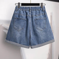 Sammy Jackson™ Flora Plus Size szorty jeansowe | Casual i stylowe