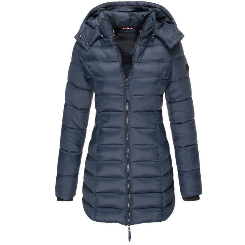 Warme Dames Donsjack met Capuchon - Olivia