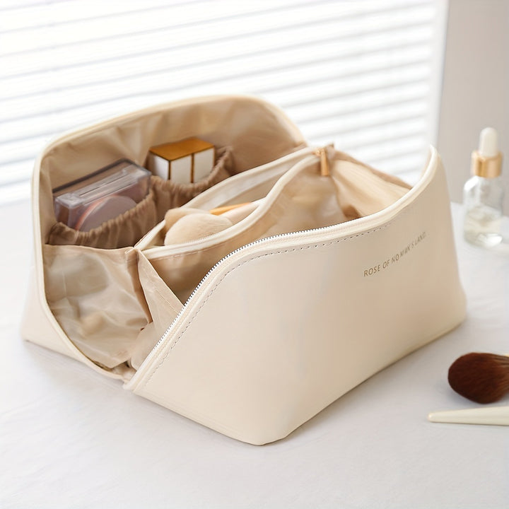 Makeup Organizer with Zipper – Luxury Toiletry Bag for Travel