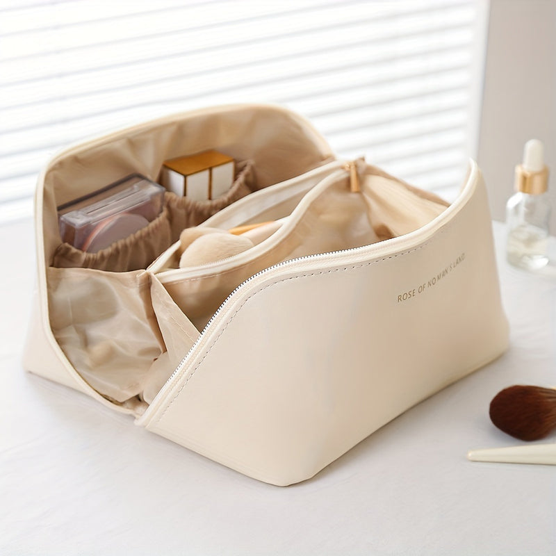 Makeup Organizer with Zipper – Luxury Toiletry Bag for Travel