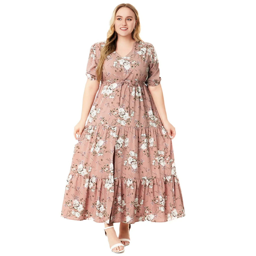 Sammy Jackson™ Nikki Plus Size Jurk | Vintage & Casual