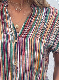 Sammy Jackson™ Gerry Plus Size Blouse | Gestreept & Casual