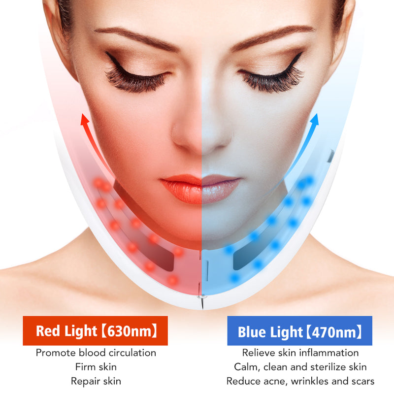 EMS FACIAL TONER WITH LED THERAPY - SLIMMER FACE AND DOUBLE CHIN REMOVAL