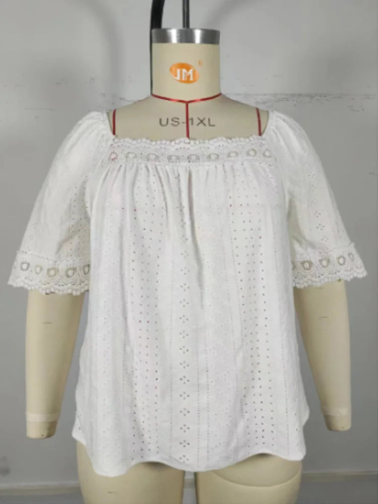 Sammy Jackson™ Rachelle Plus Size Blouse | Luchtig & Stijlvol