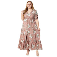 Sammy Jackson™ Nikki Plus Size Jurk | Vintage & Casual