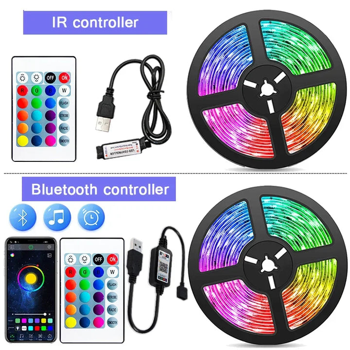 Pasek LED USB z zmianą koloru - oświetlenie RGB do dekoracji pokoju i podświetlenia telewizora