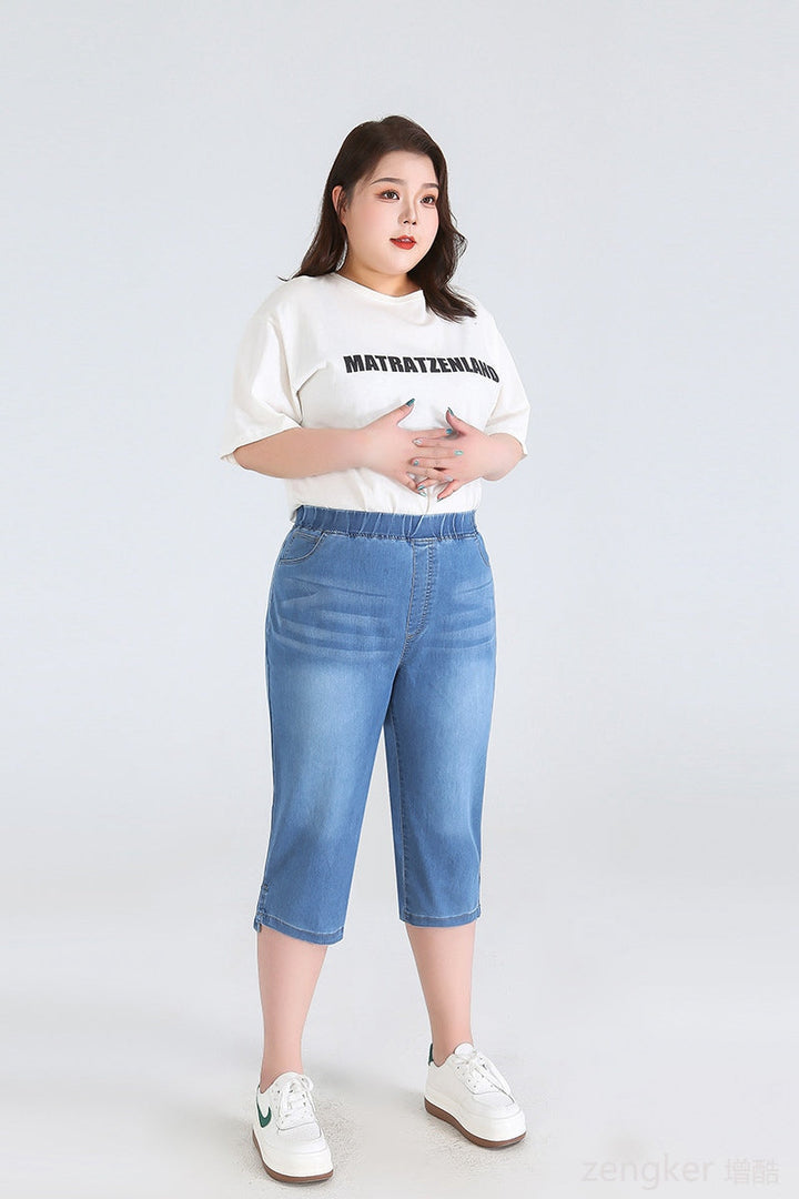 Sammy Jackson™ Leah Plus Size Driekwartsbroek | Trendy & Veelzijdig