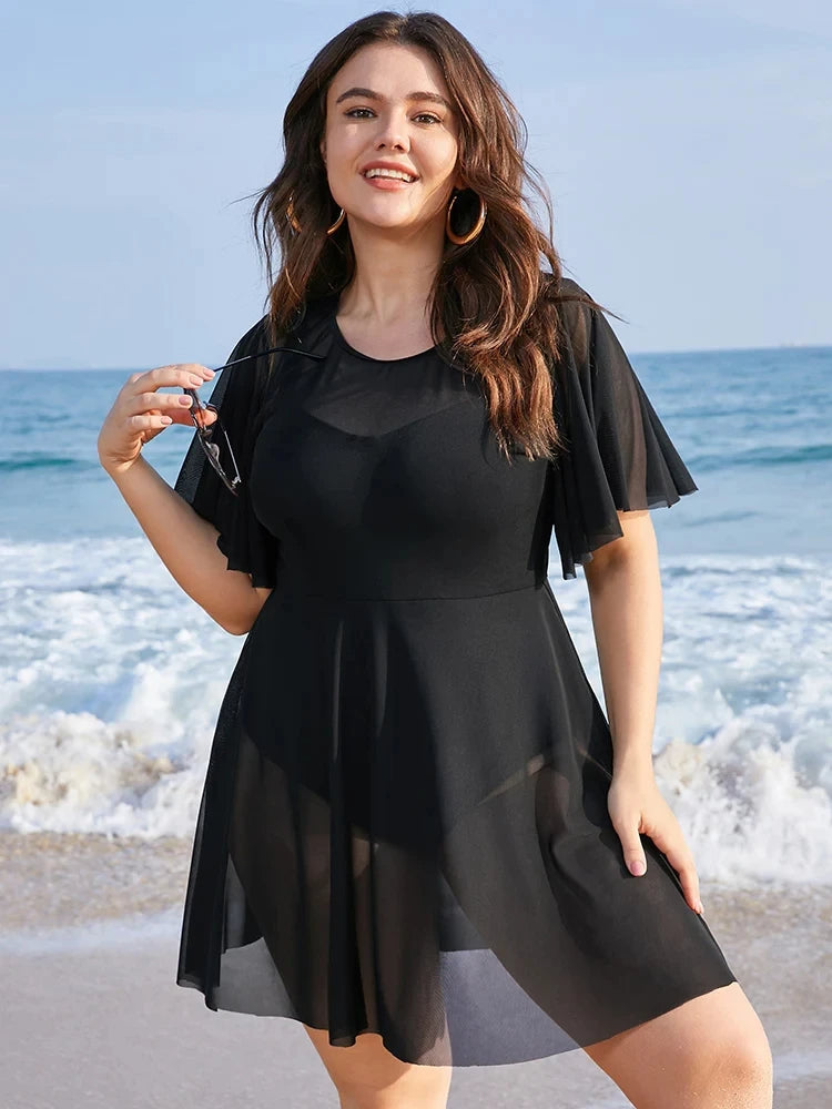 Sammy Jackson™ Alyssa Plus Size Zwermjurk | Stijlvol & Comfortabel
