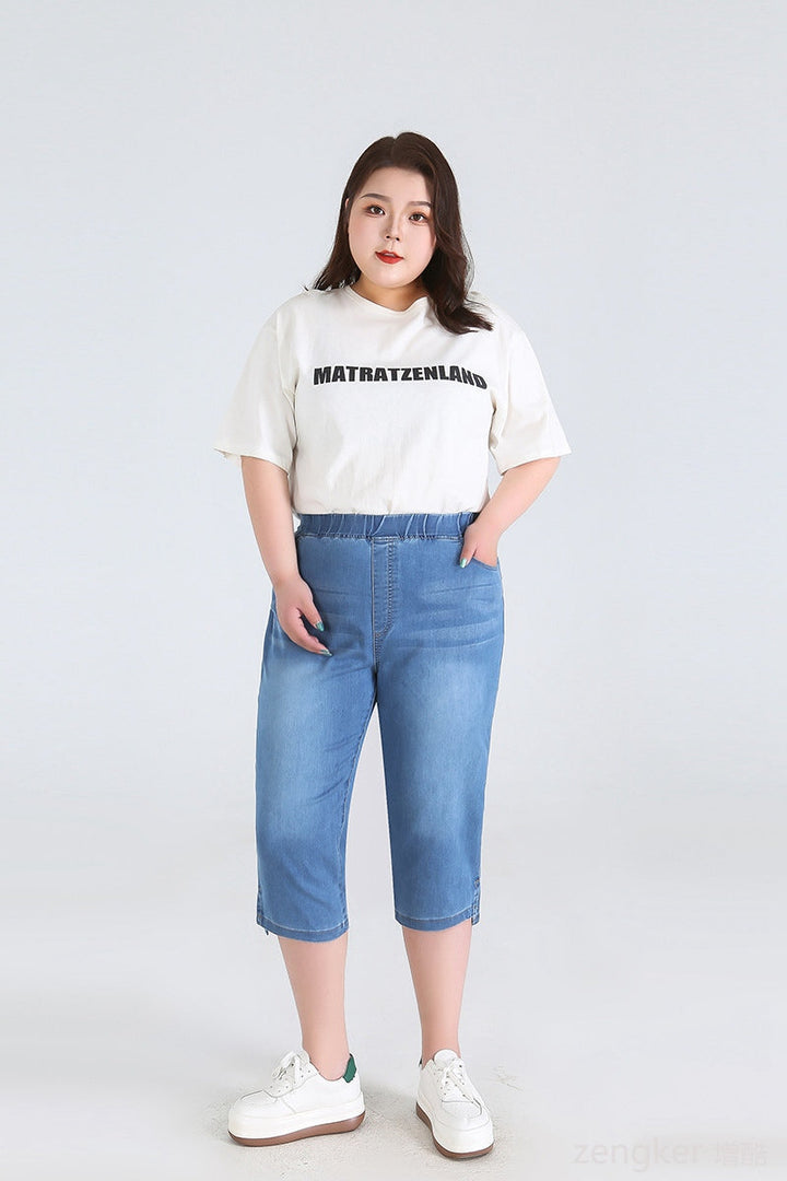 Sammy Jackson™ Leah Plus Size Driekwartsbroek | Trendy & Veelzijdig