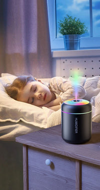 MINI NAWILŻACZ POWIETRZA Z AROMATERAPIĄ - ZASILANY PRZEZ USB - IDEALNY DO SAMOCHODU I SYPIALNI