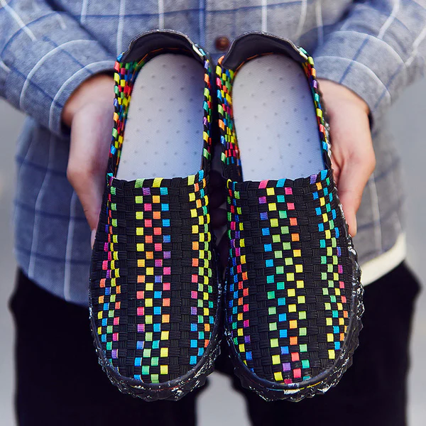 Recyklingowane damskie wygodne sneakersy z pianką memory - Eliana