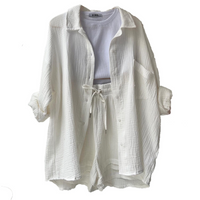 Ademend katoen co-ord-set voor dames – Maris