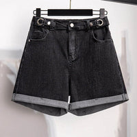 Sammy Jackson™ Flora Plus Size szorty jeansowe | Casual i stylowe