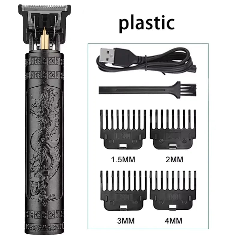 PROFESSIONELE OPLAADBARE TONDEUSE – VINTAGE STIJL VOOR PRECIES TRIMMEN