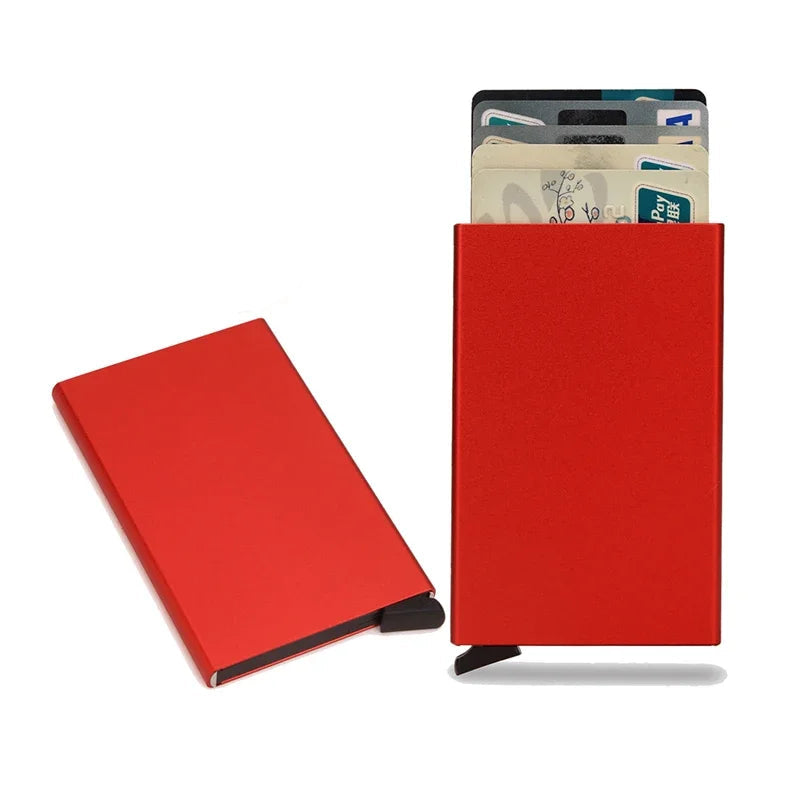 SLIMME RFID CREDITCARD HOUDER - DUNNE MINI METALEN PORTEMONNEE VOOR MANNEN