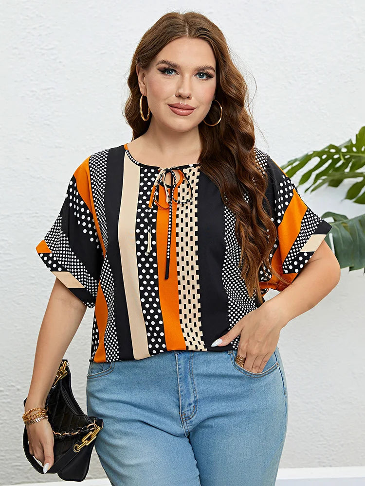 Sammy Jackson™ Bluzka Dora Plus Size | Komfortowa i Codzienna