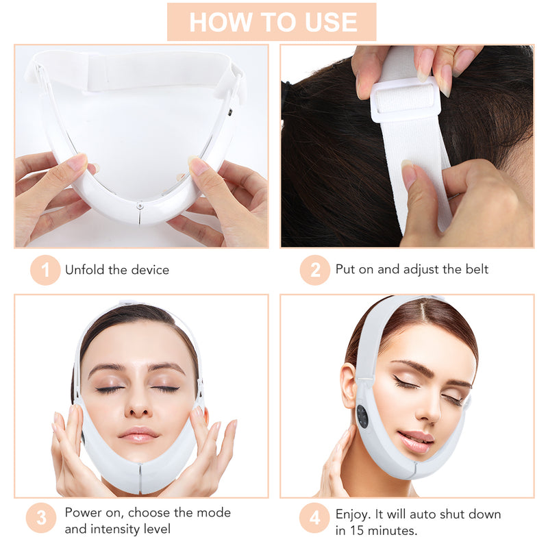 EMS FACIAL TONER WITH LED THERAPY - SLIMMER FACE AND DOUBLE CHIN REMOVAL