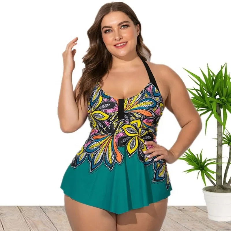 Sammy Jackson™ Stella Plus Size Tankini | Stijlvol & Comfortabel