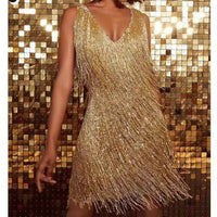 Sparkling Sequin Dress with Tassels – Celina