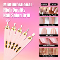 5-IN-1 ELEKTRISCH NAGEL POLIJSTAPPARAAT – DRAAGBARE MANICURE TOOL MET LICHT