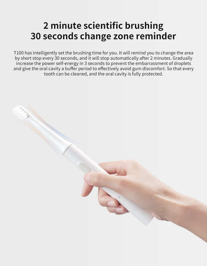 SONIC ELECTRIC TOOTHBRUSH - WATERPROOF AND USB RECHARGEABLE