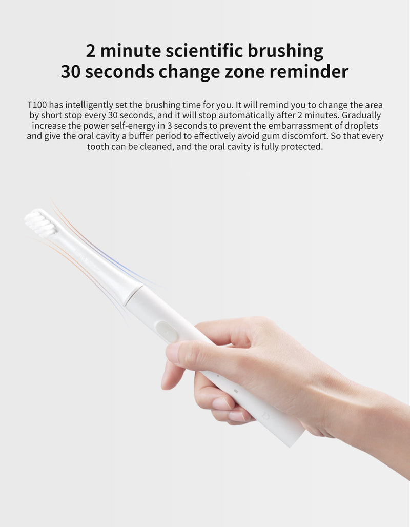 SONIC ELECTRIC TOOTHBRUSH - WATERPROOF AND USB RECHARGEABLE