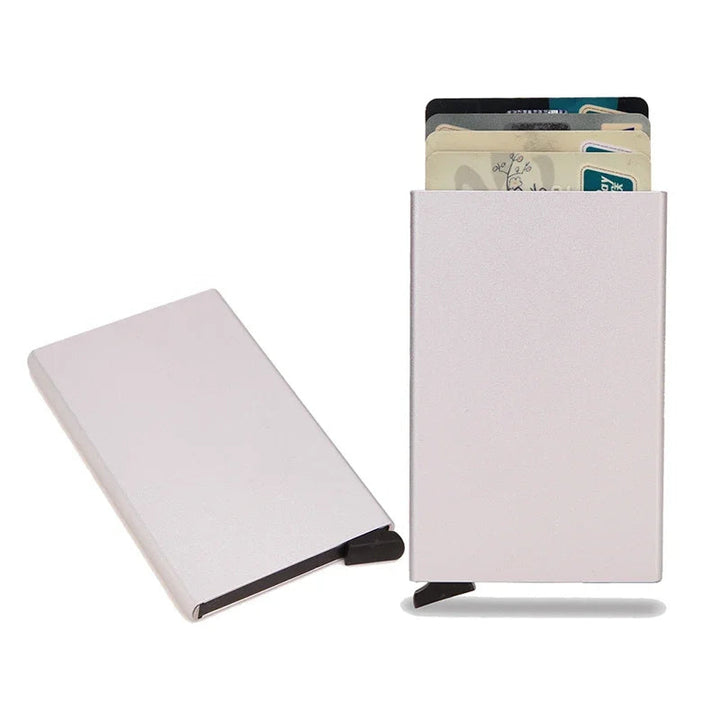 SLIMME RFID CREDITCARD HOUDER - DUNNE MINI METALEN PORTEMONNEE VOOR MANNEN