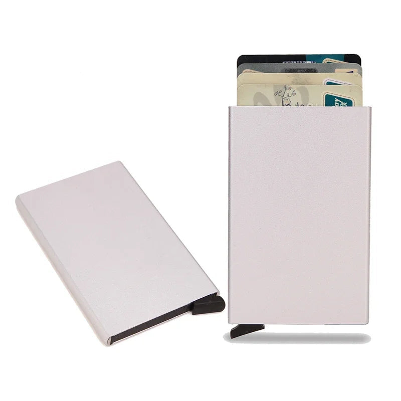 SLIMME RFID CREDITCARD HOUDER - DUNNE MINI METALEN PORTEMONNEE VOOR MANNEN