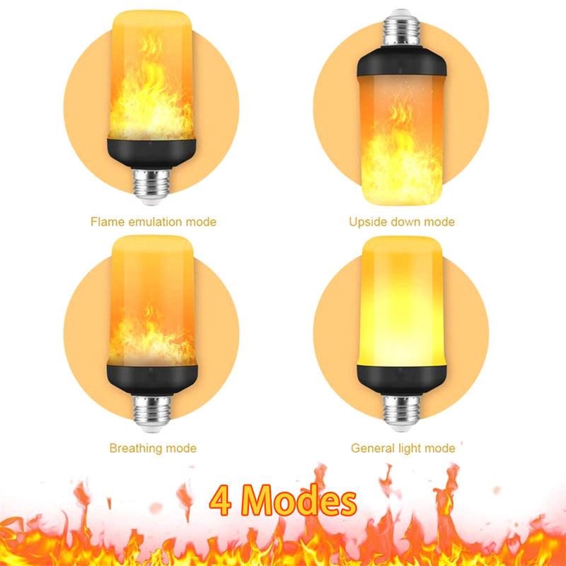 LED FLAME LIGHT PARTY LAMP - 4 MODES FIRE SIMULATION