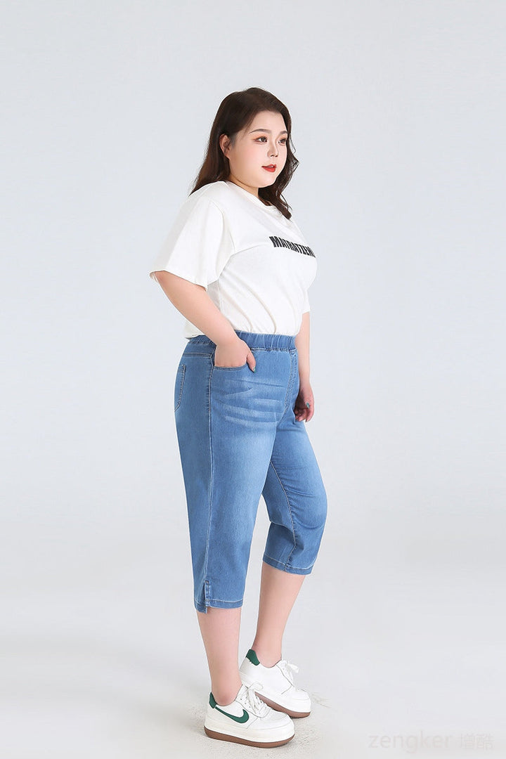 Sammy Jackson™ Leah Plus Size Driekwartsbroek | Trendy & Veelzijdig