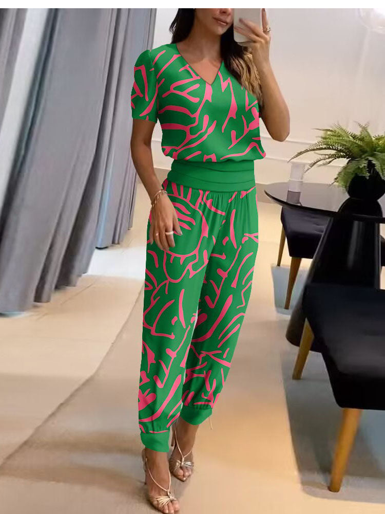 Dames Set met Blouse en Broek – Aurora