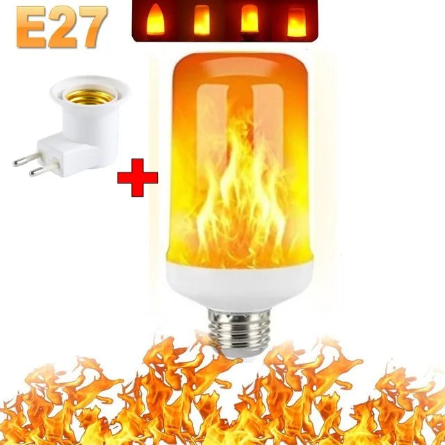 LED FLAME LIGHT PARTY LAMP - 4 MODES FIRE SIMULATION
