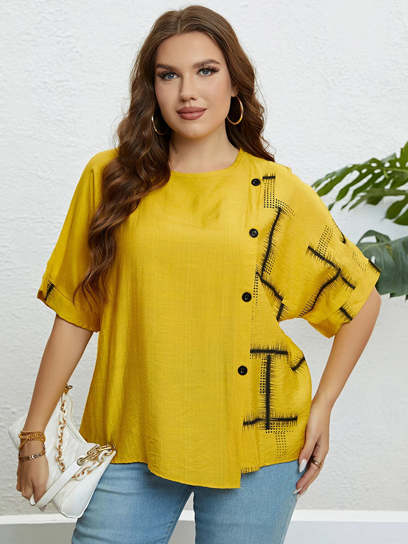 Sammy Jackson™ Dorien Koszulka Plus Size | Komfortowa i Codzienna
