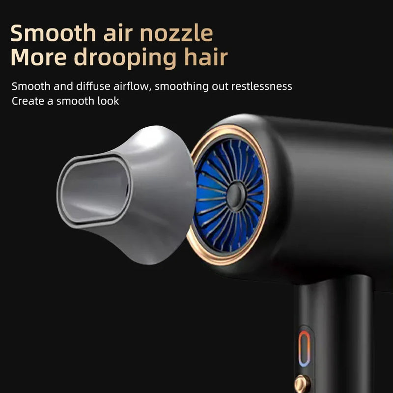 PROFESSIONAL HAIRDRYER 2400W WITH COLD AND WARM AIR - NEGATIVE IONS - POWERFUL HAIRDRYER FOR SALON RESULTS