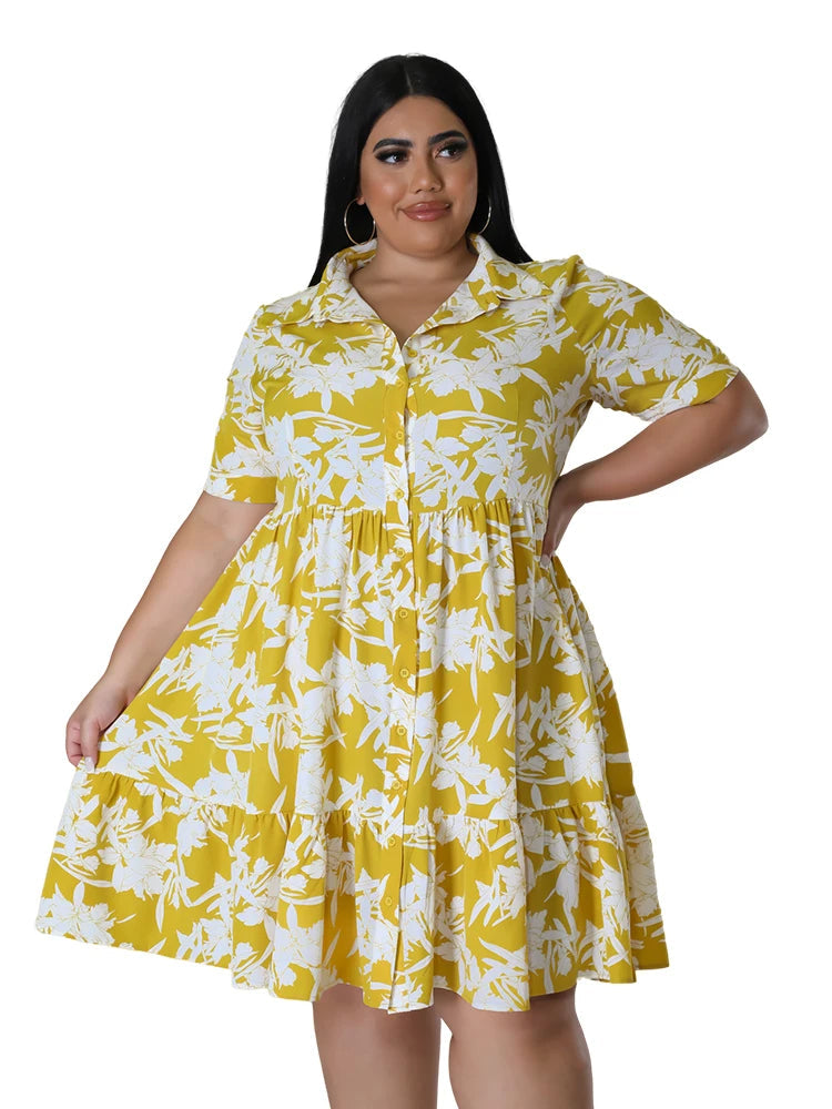 Sammy Jackson™ Franka Sukienka Plus Size | Stylowa i Radosna