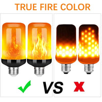 LED FLAME LIGHT PARTY LAMP - 4 MODES FIRE SIMULATION