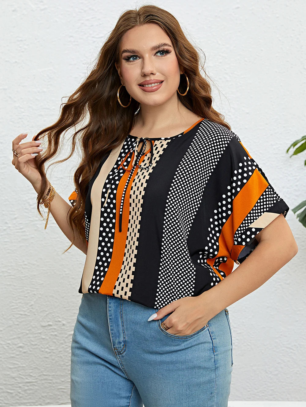 Sammy Jackson™ Bluzka Dora Plus Size | Komfortowa i Codzienna