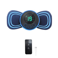 PORTABLE ELECTRIC MINI NECK MASSAGER WITH PAD & REMOTE CONTROL | INTELLIGENT MASSAGE DEVICE