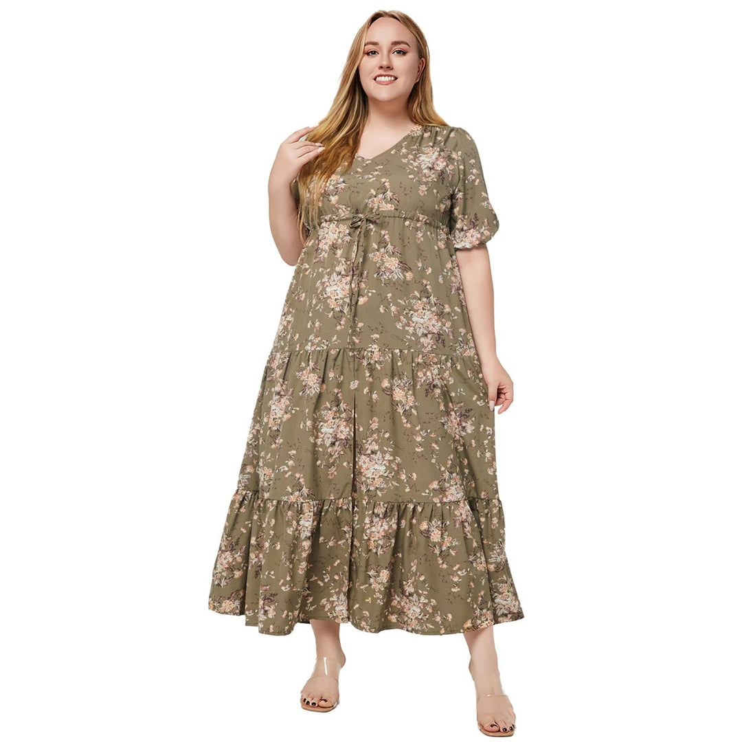 Sammy Jackson™ Nikki Plus Size Jurk | Vintage & Casual