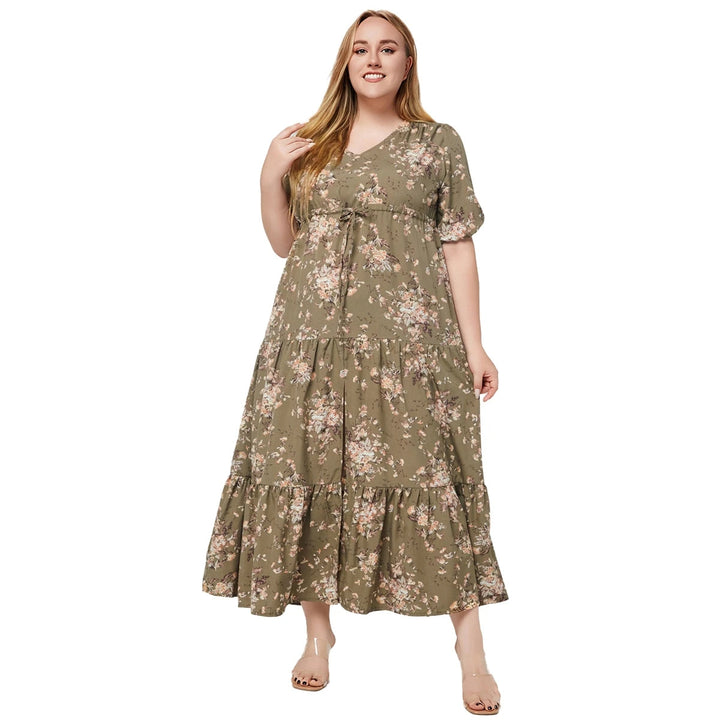 Sammy Jackson™ Nikki Plus Size Jurk | Vintage & Casual