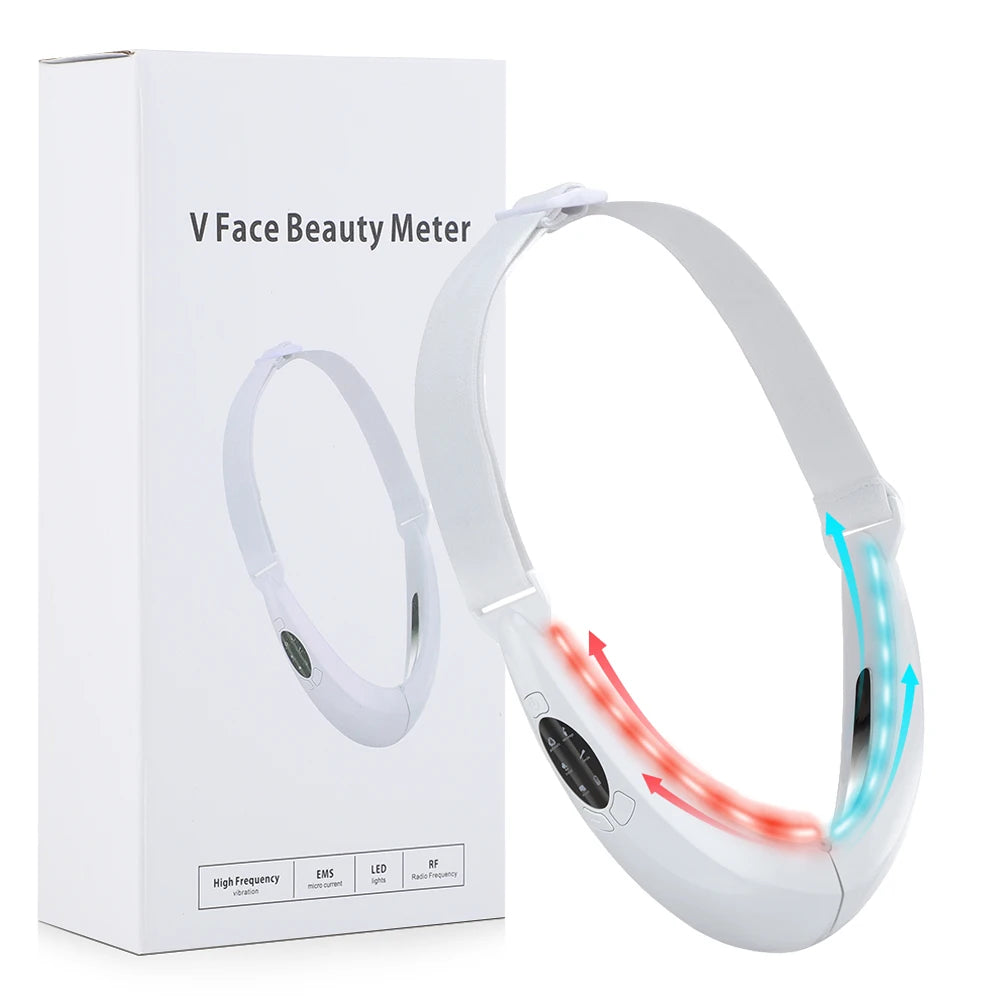 EMS FACIAL TONER WITH LED THERAPY - SLIMMER FACE AND DOUBLE CHIN REMOVAL