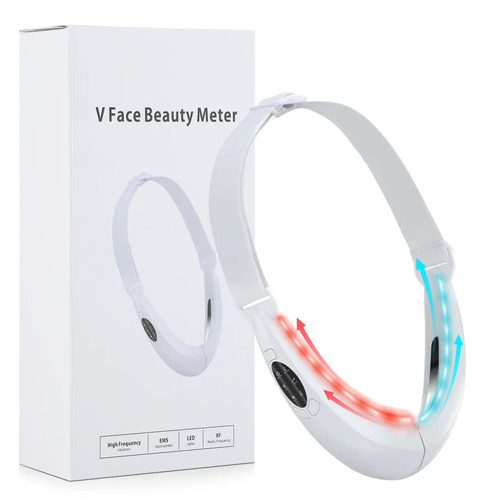EMS FACIAL TONER WITH LED THERAPY - SLIMMER FACE AND DOUBLE CHIN REMOVAL