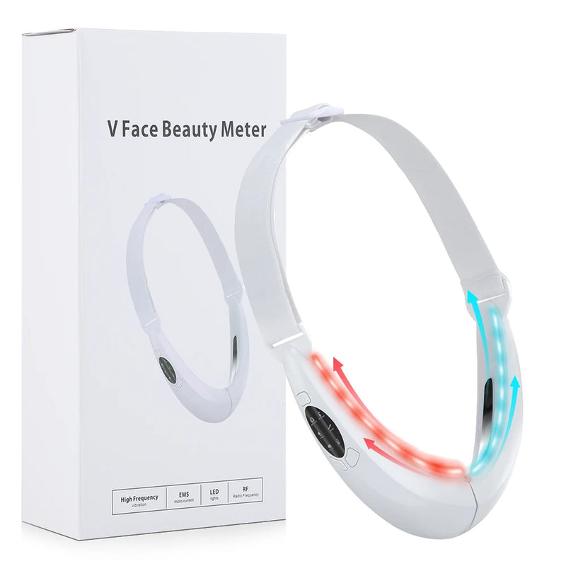 EMS FACIAL TONER WITH LED THERAPY - SLIMMER FACE AND DOUBLE CHIN REMOVAL