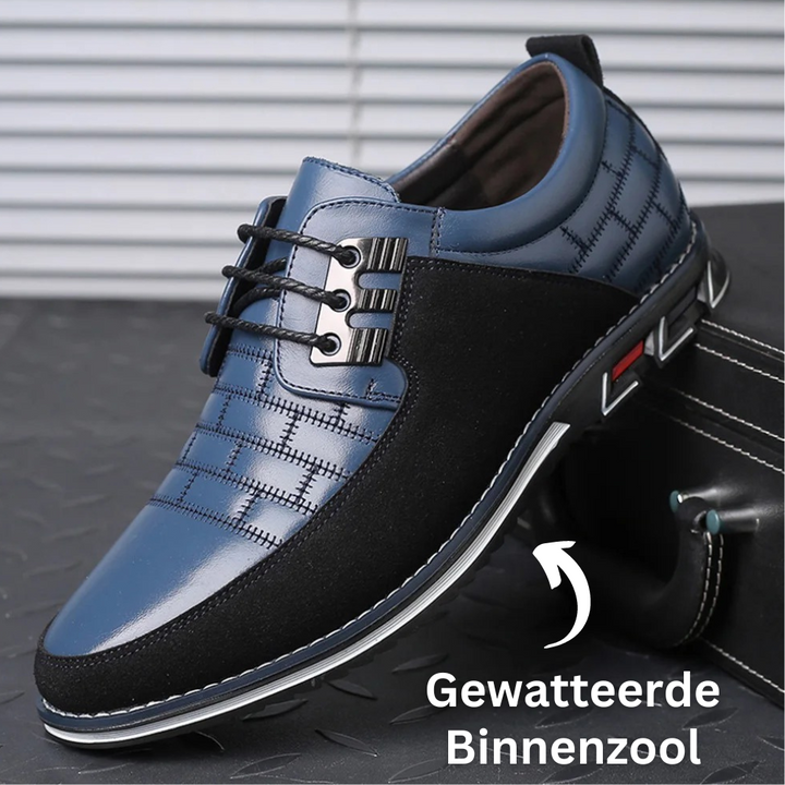 Orthopedic Leather Men's Shoes - GentleStep