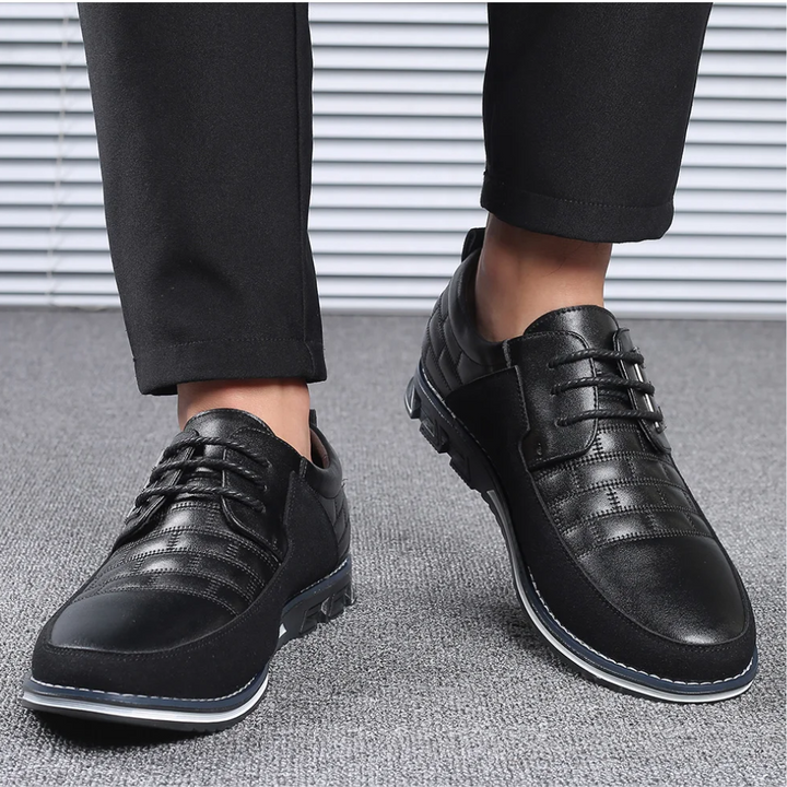 Orthopedic Leather Men's Shoes - GentleStep